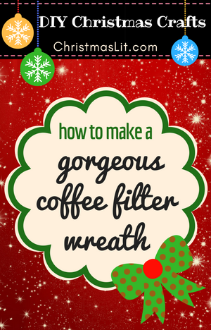 How to Make a Gorgeous Coffee Filter Wreath Tutorial