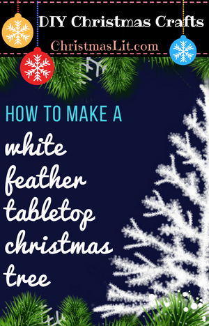 How To - DIY Feather Christmas Tree