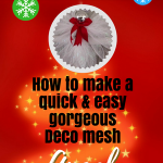 How to make a quick and easy deco mesh angel tutorial DIY